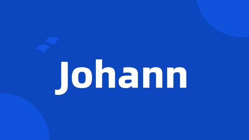 Johann