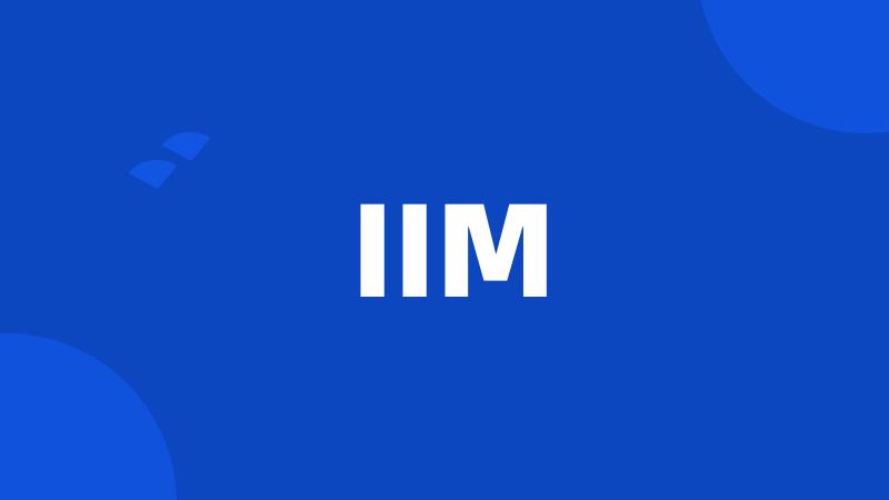 IIM