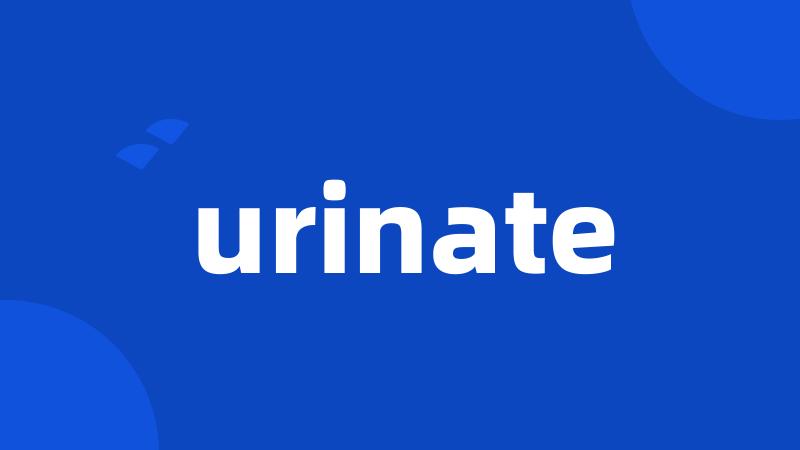 urinate