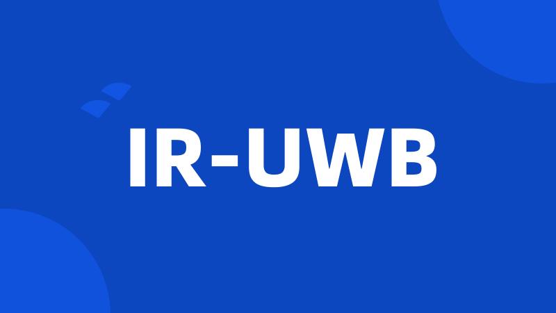 IR-UWB