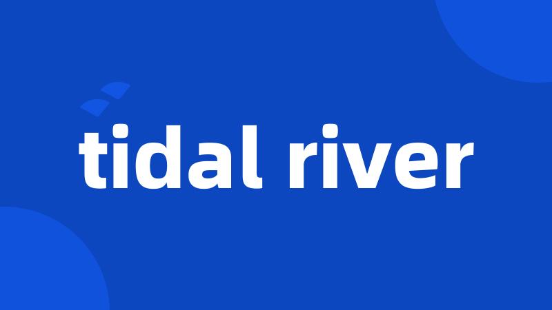 tidal river