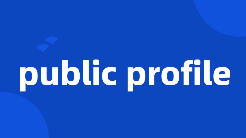 public profile