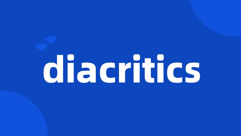 diacritics