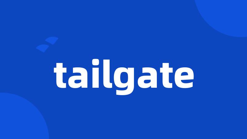 tailgate