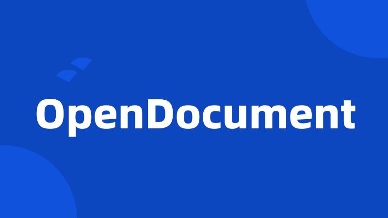 OpenDocument