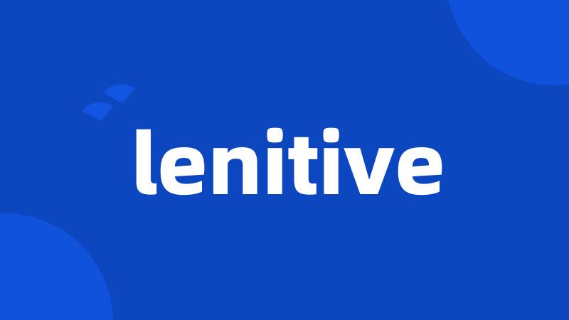 lenitive