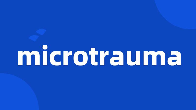 microtrauma