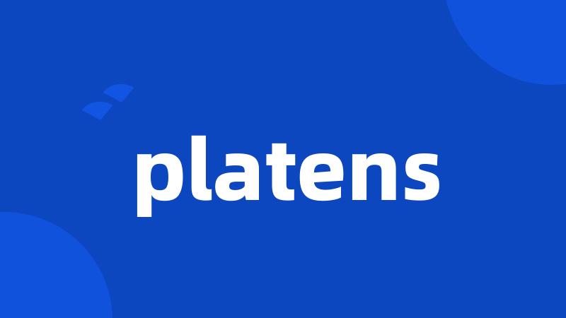 platens