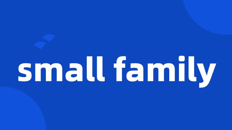 small family