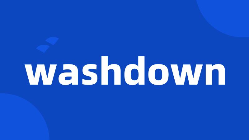 washdown