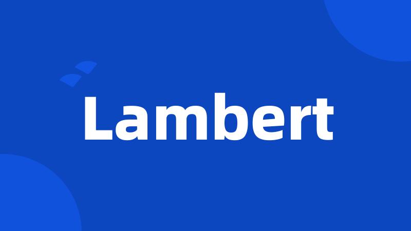 Lambert