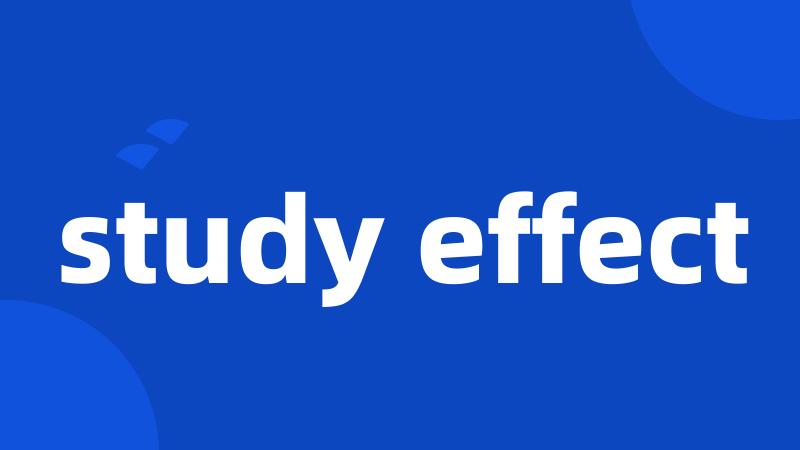 study effect