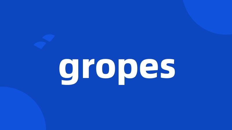 gropes