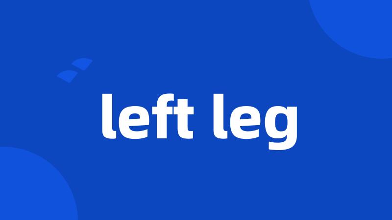 left leg