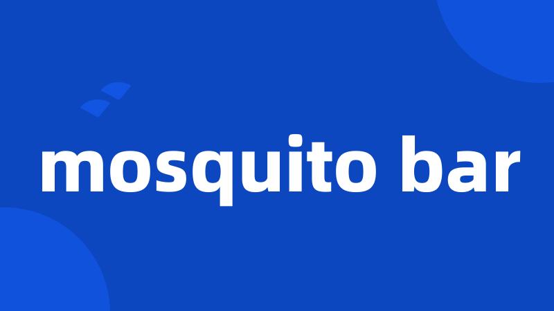 mosquito bar