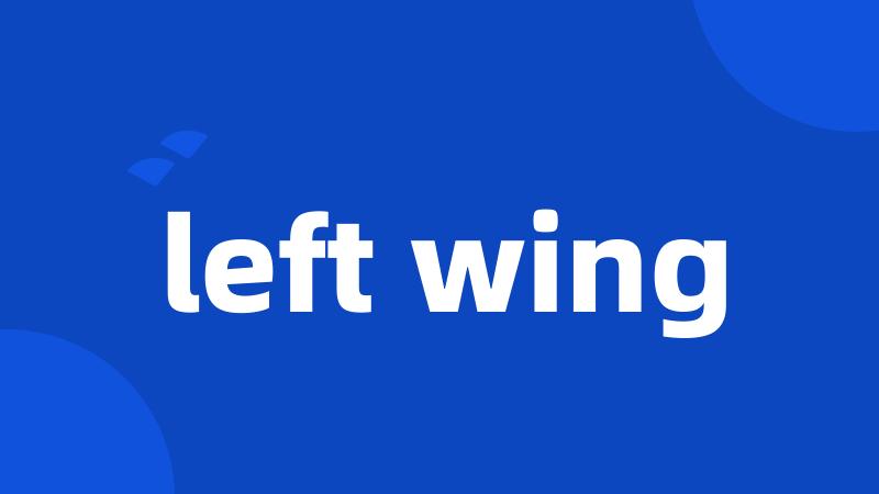 left wing