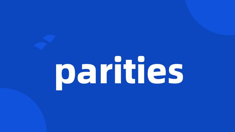 parities