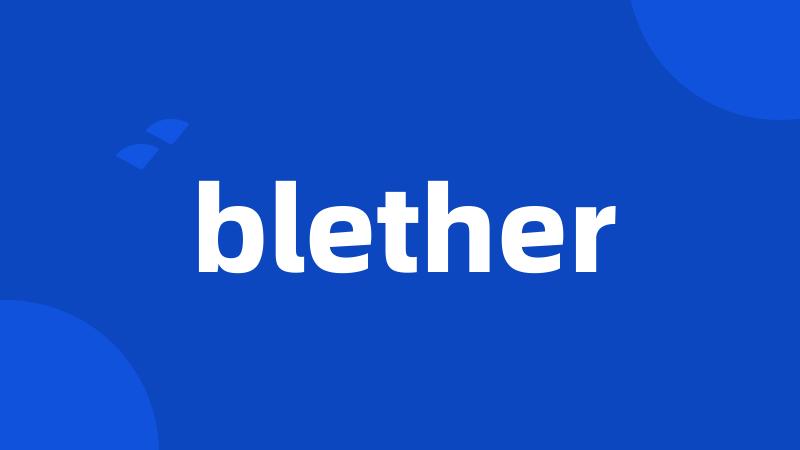 blether