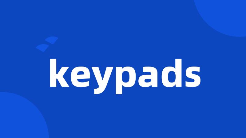 keypads