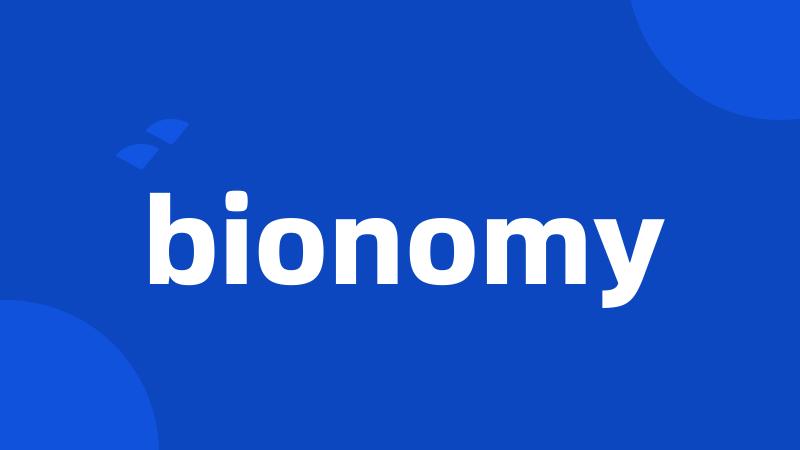 bionomy