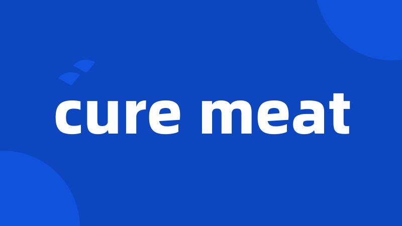 cure meat