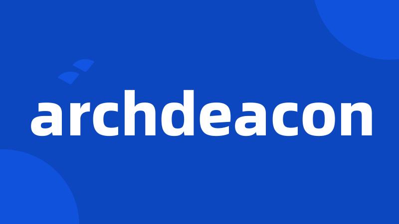 archdeacon