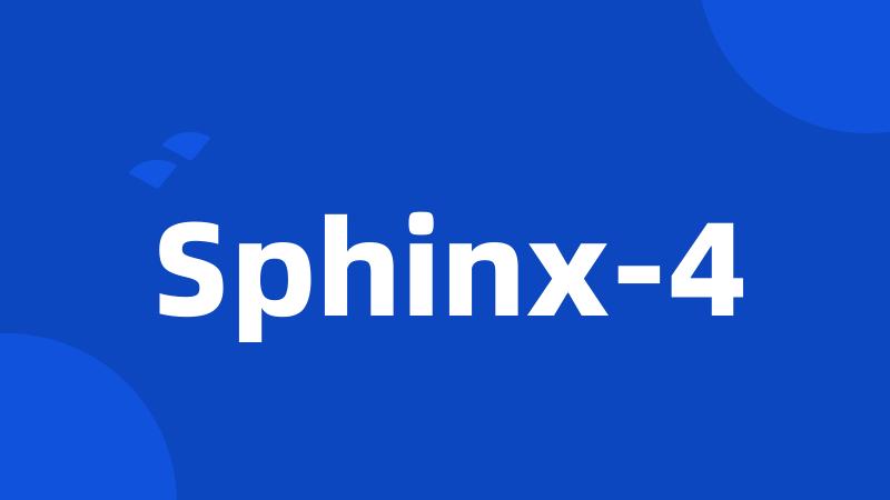 Sphinx-4