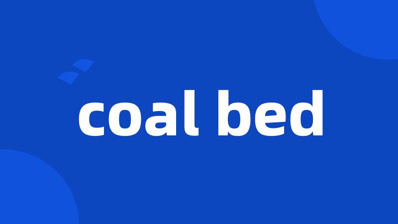 coal bed