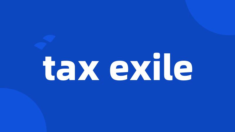 tax exile