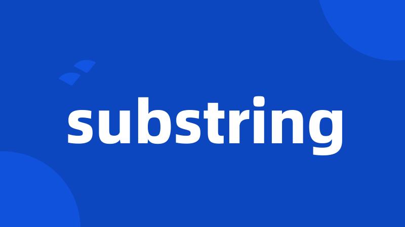 substring