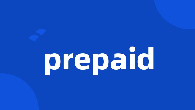 prepaid