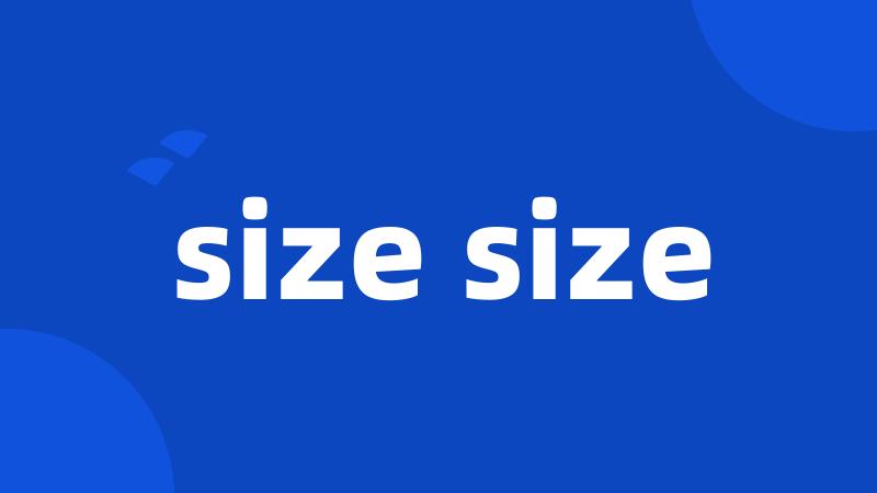 size size