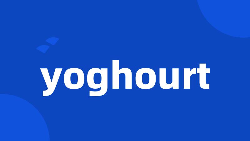 yoghourt