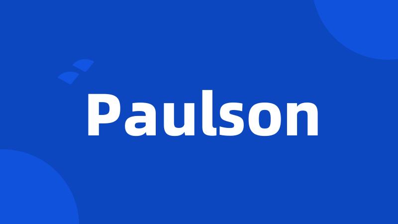 Paulson