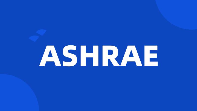 ASHRAE