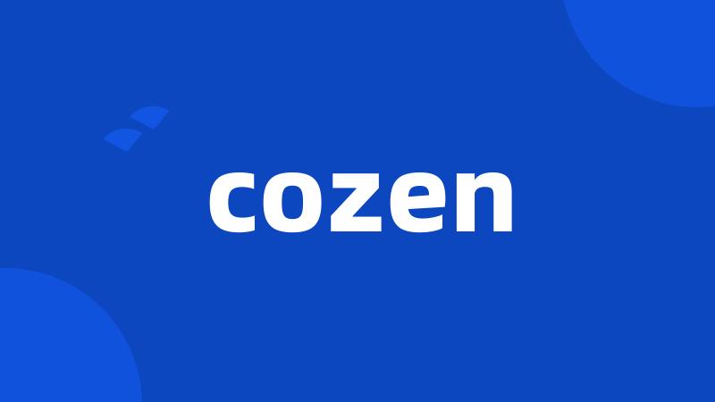 cozen