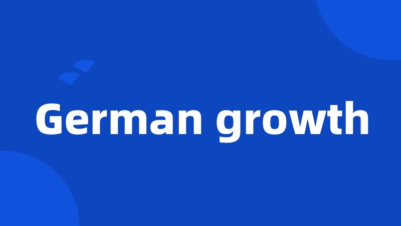 German growth