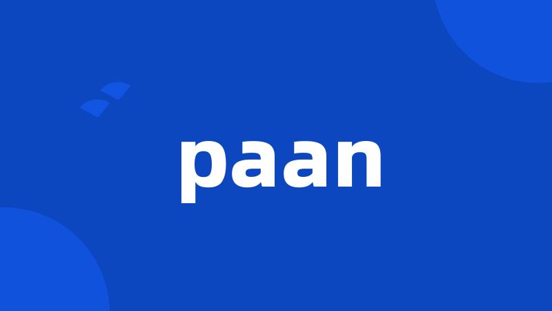 paan