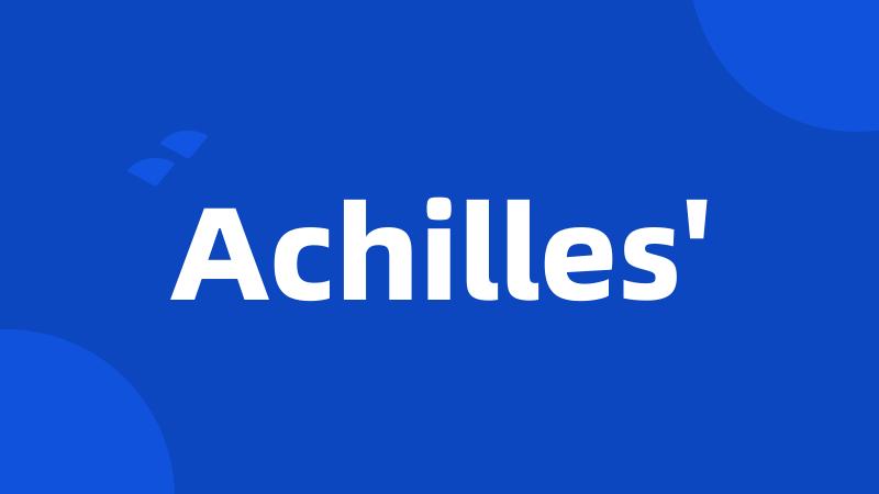 Achilles'