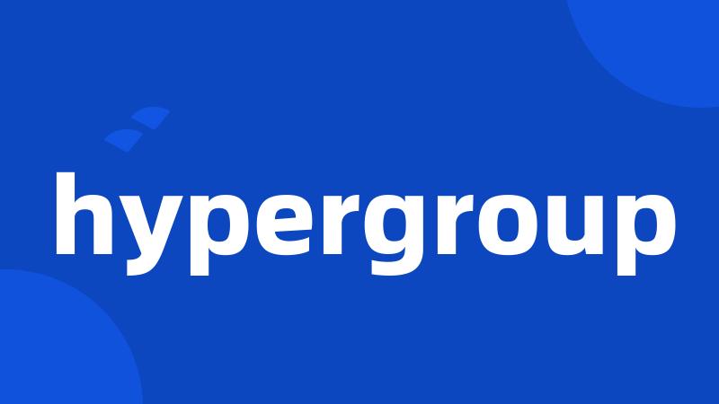 hypergroup