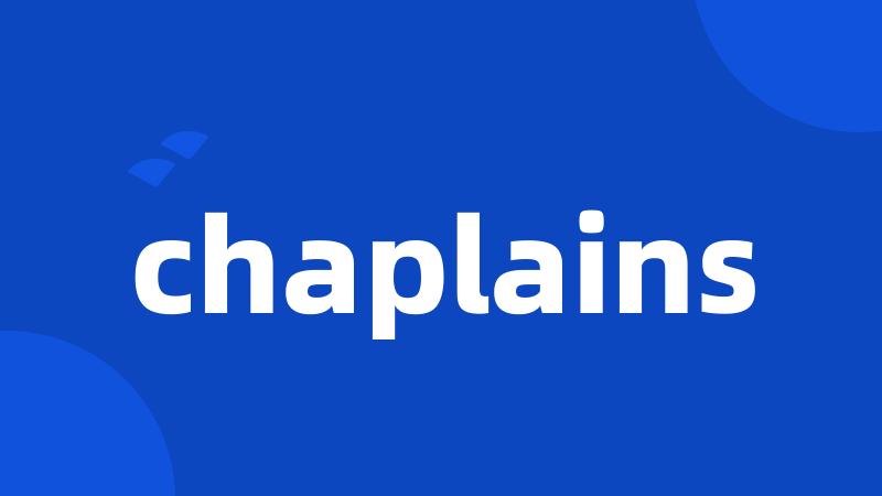 chaplains