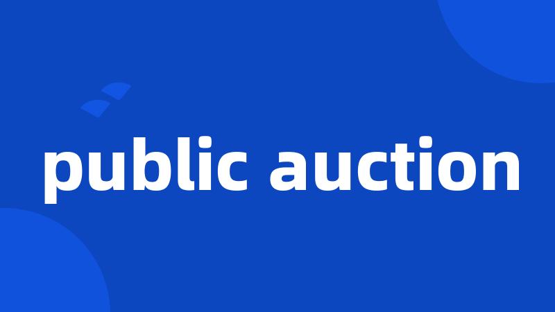 public auction