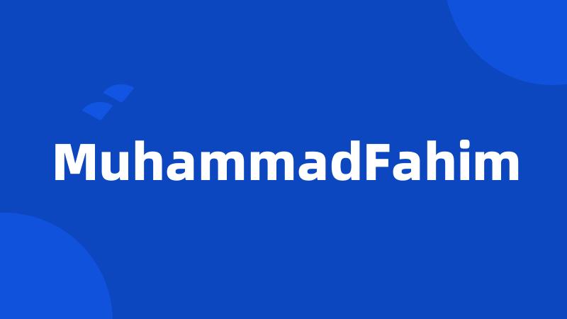 MuhammadFahim