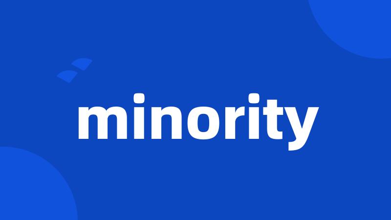 minority