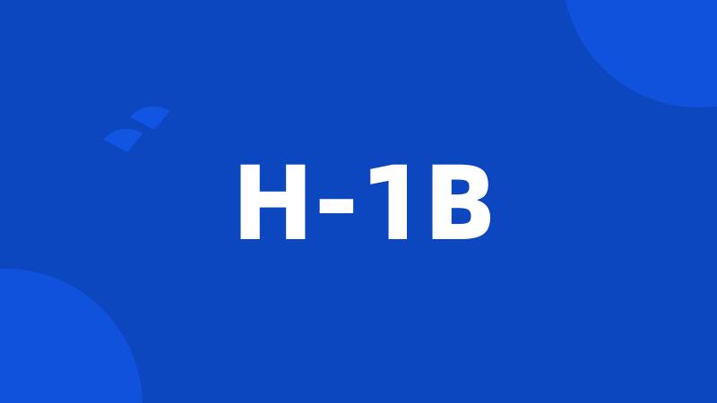 H-1B