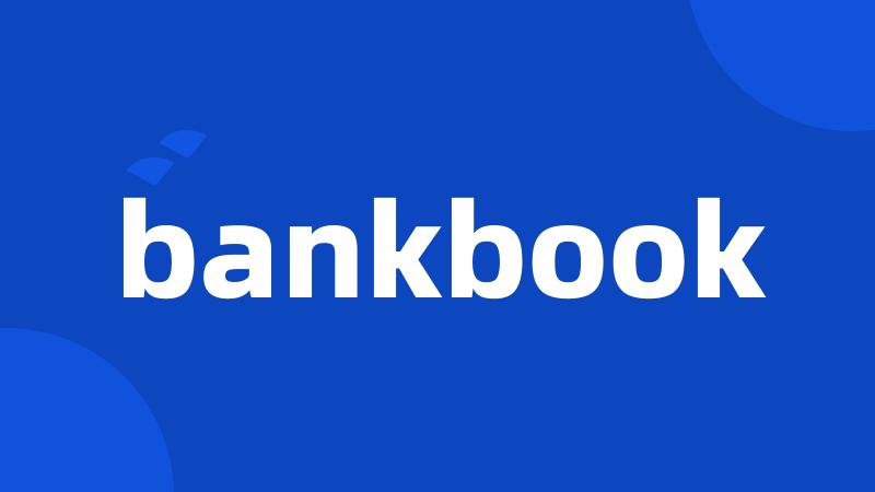 bankbook