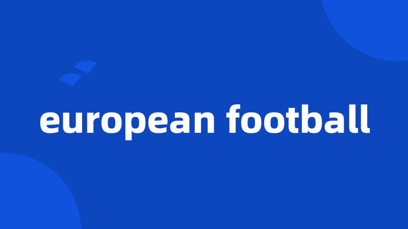 european football