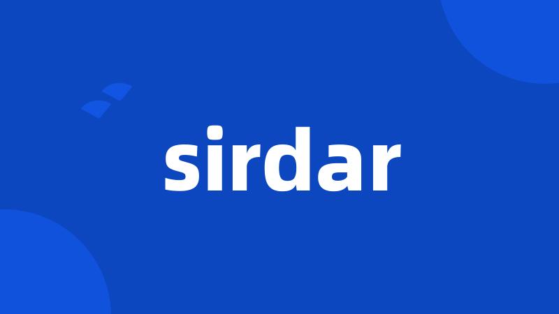 sirdar