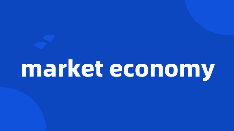 market economy