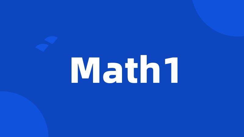 Math1